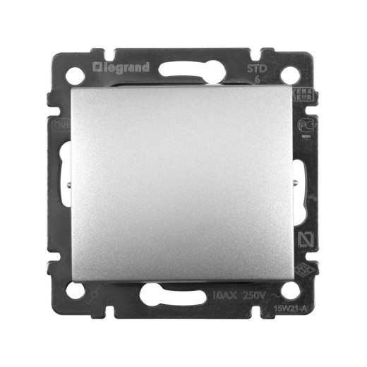 Legrand Valena Алюминий Переключатель 1-клавишный