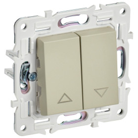 IEK SKANDY Бежевый Выключатель жалюзи 10А SK-V12B