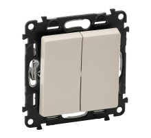 Legrand Valena LIFE DIY Сл.кость Переключатель 2-клавишный 10А 250В