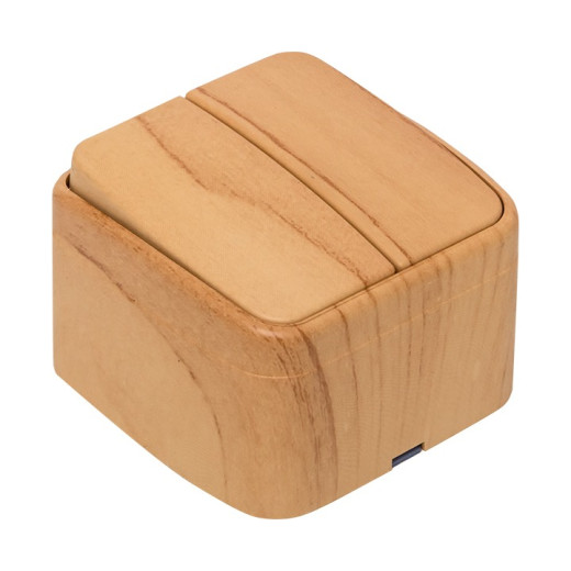 EKF Basic Минск Светлое дерево Выключатель 2-кл, 10А, ОП