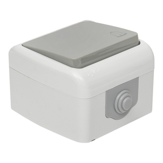 EKF PROxima Мурманск Кнопка звонка 1-клавишная 10А IP54 серая