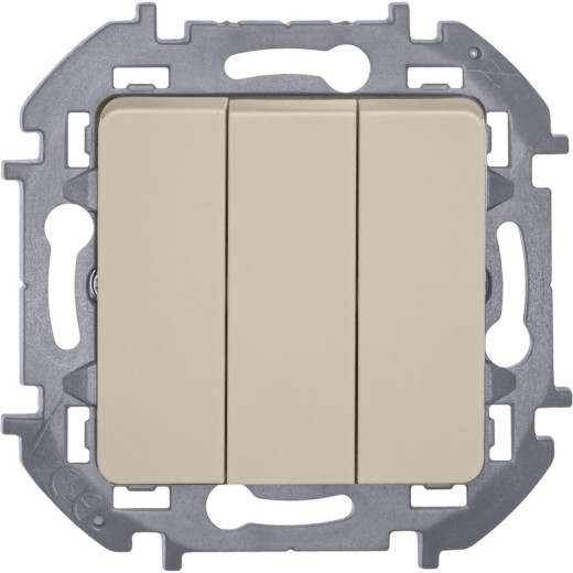 Legrand/Daccord INSPIRIA Слоновая кость Выключатель 3-кл, винтовые клеммы, 10 AX , 250 В