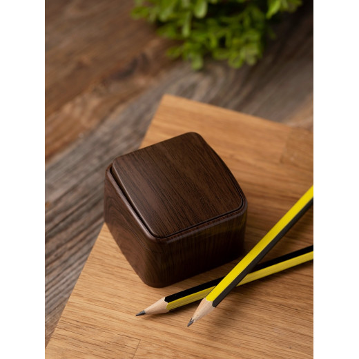 EKF Basic Минск Темное дерево Выключатель 1-кл, 10А, ОП