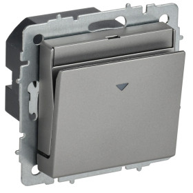 IEK BRITE Выключ. карточный 30А ВС10-1-8-БрС сталь