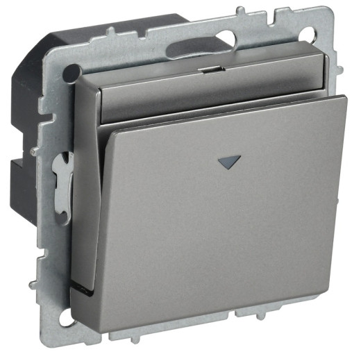 IEK BRITE Выключ. карточный 30А ВС10-1-8-БрС сталь