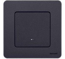 Legrand/Daccord INSPIRIA Антрацит Переключатель одноклавишный с подсветкой/индикацией 10 AX - 250 В