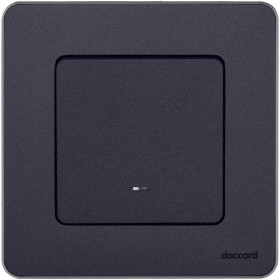 Legrand/Daccord INSPIRIA Антрацит Переключатель одноклавишный с подсветкой/индикацией 10 AX - 250 В