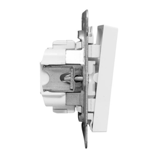 EKF Эпика Механизм выключателя, двухклавишный, кнопочный, белый