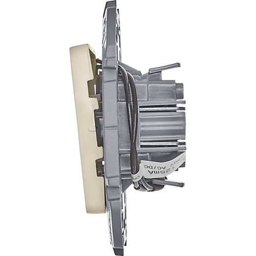 Legrand/Daccord INSPIRIA Слоновая кость Переключатель одноклавишный с подсветкой/индикацией 10 AX - 250 В