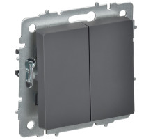 IEK BRITE Графит Выключ. 2-кл. перекр. 10А ВС10-2-3-БрГ