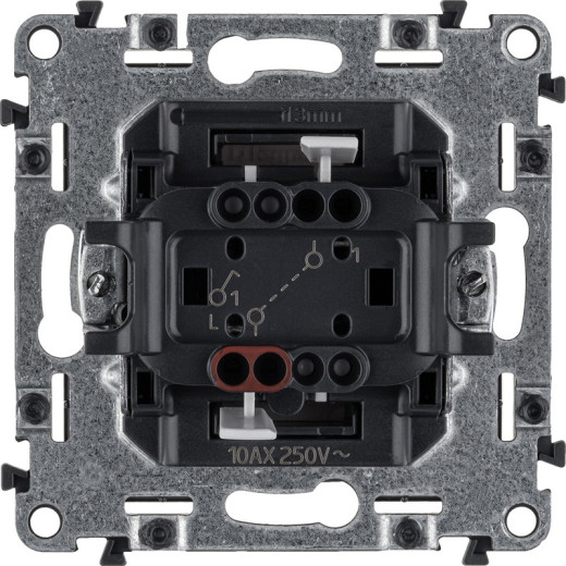 Legrand Valena ALLURE DIY Бел Выключатель 1-клавишный 10А 250В