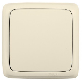 Hegel Альфа наруж Слоновая кость ВА16-163-01 Переключатель 1-клавишный с изол. пластиной