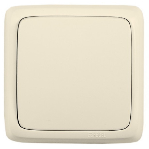 Hegel Альфа наруж Слоновая кость ВА16-163-01 Переключатель 1-клавишный с изол. пластиной