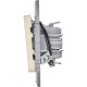 Legrand/Daccord INSPIRIA Слоновая кость Выключатель двухклавишный с подсветкой/индикацией 10 AX - 250 В