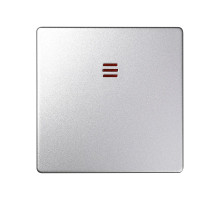 Simon 82 Detail Алюминий Клавиша 1-ая с подсветкой (для 75104-,75102-,75202-,75204-,75212-,75254-,75552-39)