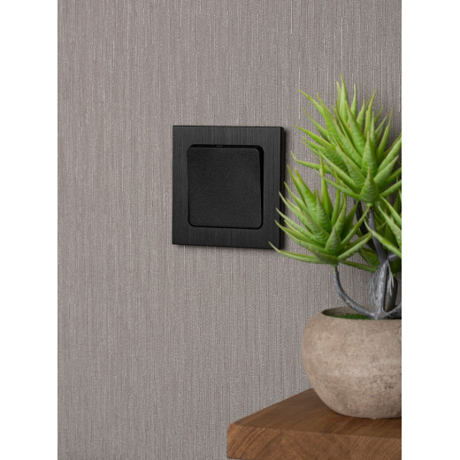 EKF PROxima Стокгольм Черный Выключатель 1-кл, 10А