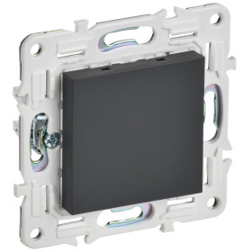 IEK SKANDY Графит Заглушка с суппортом SK-C01G