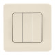 Legrand/Daccord INSPIRIA Слоновая кость Выключатель 3-кл, винтовые клеммы, 10 AX , 250 В