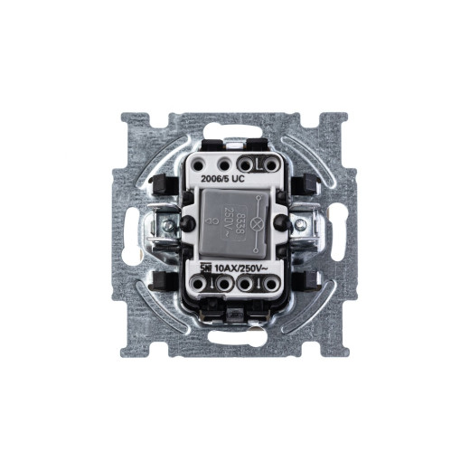 ABB BJB Basic 55 Беж Выключатель 2-клавишный с подсветкой