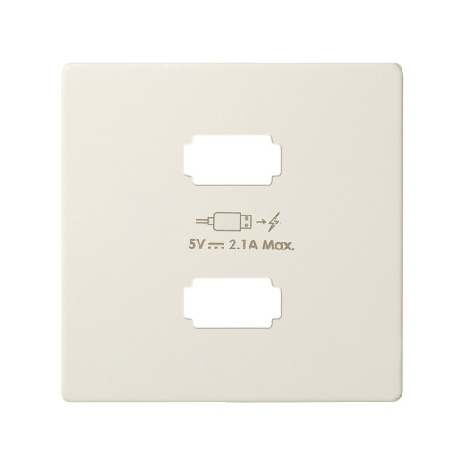 Simon 82 Detail Слоновая кость Накладка для зарядного устройства 2*USB