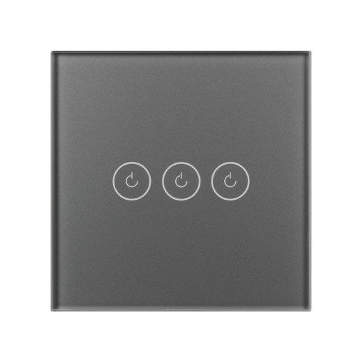 Arlight Выключатель сенсорный SWT-OMALI-S03-ZB-GR (250V, 10A, Zigbee) (Стекло)