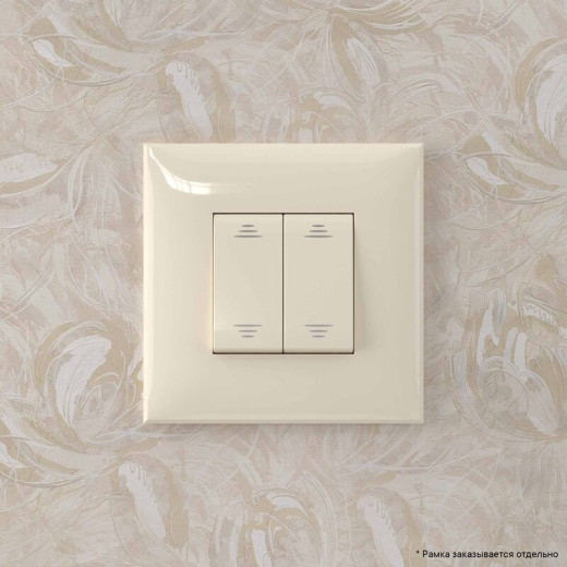 DKC Avanti Переключатель двухклавишный в стену, 