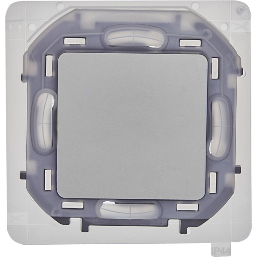 Legrand/Daccord INSPIRIA Алюминий Переключатель IP44 - 10 AX - 250 В