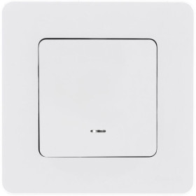 Legrand/Daccord INSPIRIA Белый Переключатель одноклавишный с подсветкой/индикацией 10 AX - 250 В