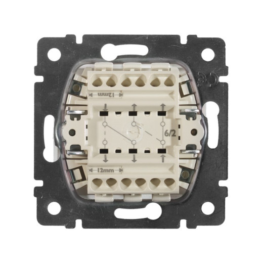 Legrand Valena Алюминий Переключатель 2-х клавишный