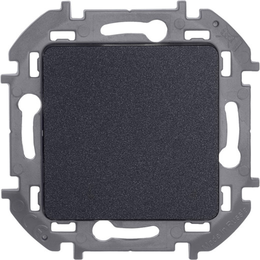 Legrand/Daccord INSPIRIA Антрацит Выключатель одноклавишный 10 AX - 250 В