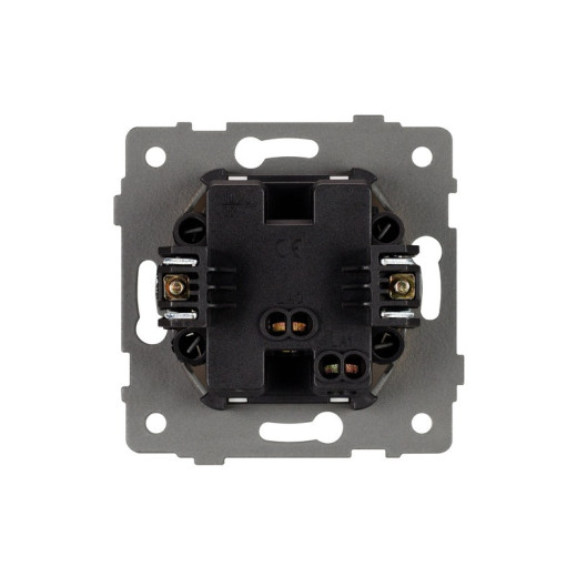 Arlight Механизм выключателя одноклавишный самовозвратный SWT-MKR1-PL-GR-V (250V, 10A) (-)