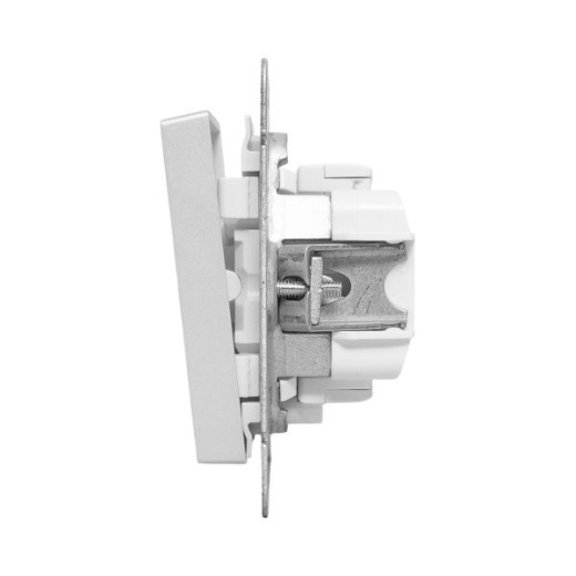 EKF Эпика Механизм выключателя, одноклавишный, с подсветкой, алюминий