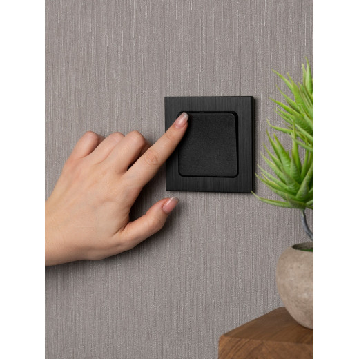 EKF PROxima Стокгольм Черный Выключатель проходной 1-кл, 10А