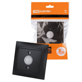 TDM Выключатель с датчиком движения 1А графит 