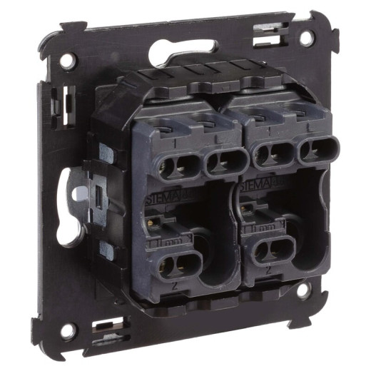 DKC Avanti Переключатель двухклавишный в стену, 