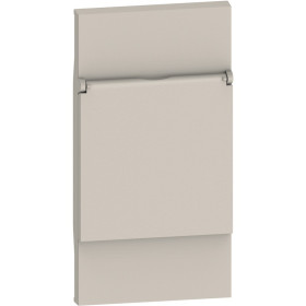 BT Living now Песочный Лицевая панель с крышкой для розеток 2К+З немецкого стандарта 2 мод