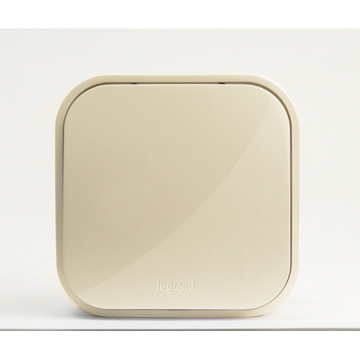 Legrand Quteo Бежевый Переключатель 1-клавишный 10А