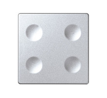 Simon Sense Алюминий Сенсорный 4-клавишный выключатель, с возможностью индивидуальной маркировки