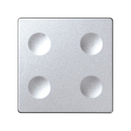 Simon Sense Алюминий Сенсорный 4-клавишный выключатель, с возможностью индивидуальной маркировки