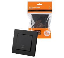 TDM Кнопка звонка 6А черная 