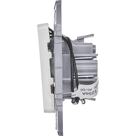 Legrand/Daccord INSPIRIA Белый Выключатель двухклавишный с подсветкой/индикацией 10 AX - 250 В