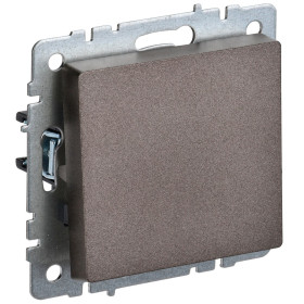 IEK BRITE BASE Темн.бронза Выключ. 1-кл прох 10А ВС10-1-6-БрТБ