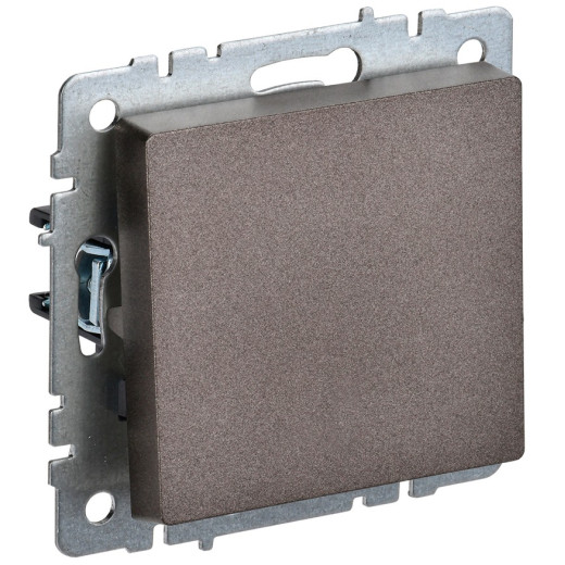IEK BRITE BASE Темн.бронза Выключ. 1-кл прох 10А ВС10-1-6-БрТБ