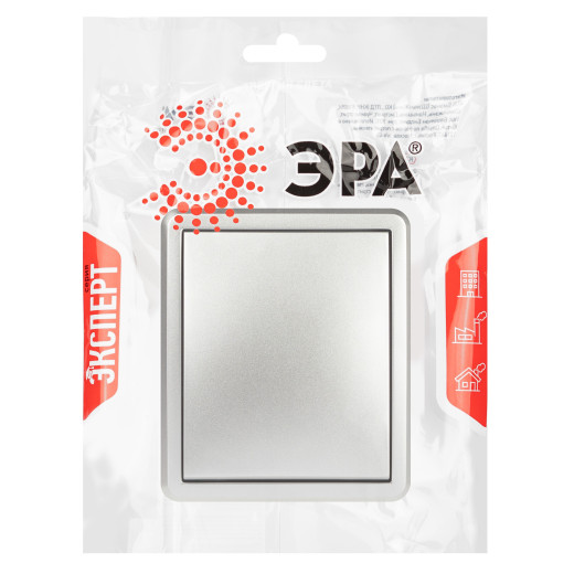 Выключатель ЭРА Эксперт 11-1201-03 IP20 ОУ 10АХ-250В алюминий