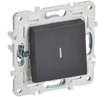 IEK SKANDY Титан Выключатель 1-клавишный проходной с индикацией 10А SK-V08T