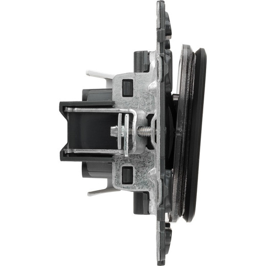 Legrand Valena ALLURE DIY Антрацит Выключатель 1-клавишный 10А 250В