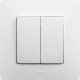 Legrand Etika Белый Выключатель 2-х клавишный, 10А
