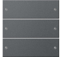 Gira S-55 Антрацит Комплект клавиш 3-местный