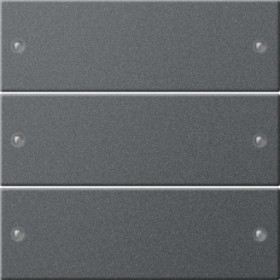 Gira S-55 Антрацит Комплект клавиш 3-местный