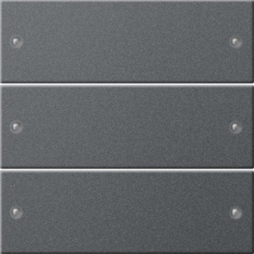 Gira S-55 Антрацит Комплект клавиш 3-местный